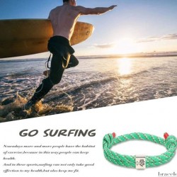 10 PCS Nautical Braided Bracelet For Men Women Unisex Surf Navy Rope Bracelets String Adjustable Tree Of Life Bracelets Set Colorful Handmade